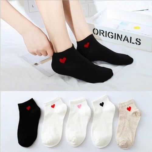 New Fashion Harajuku Women Cotton Long Socks Japanese Novelty Love Heart Pattern Socks Hiphop Solid Cotton Cool Socks
