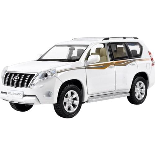 New 1:32 Toyota PRADO SUV Diecasts & Toy Vehicles Car Model With Sound&Light Collection Car Toys For Boy Children Gift Birthday