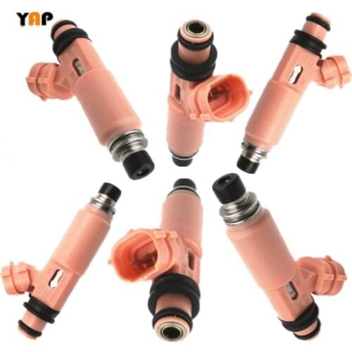NEW Fuel Injector (6) FOR FIT TOYOTALEXUS ES330 RX330 RX400h Highlander Camry Solara 3MZFE 3.3L V6 23250-0A020 2002-2007