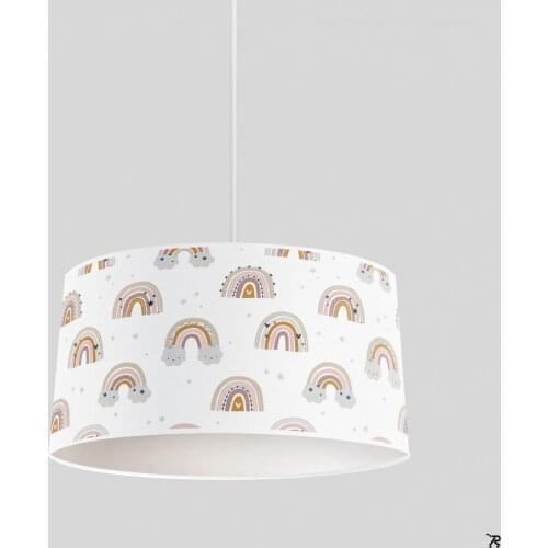 Pastel Rainbow Boy Printing Patterned Kids Baby Room Bedroom Light Pendant Lamp Chandelier