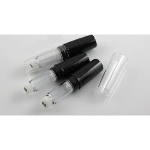 3 ML Empty Lip Gloss Lipgloss Tubes Round Black Cosmetic Containers DIY Makeup Packaging Twist Lip Gloss Containers 50 pcs/lot