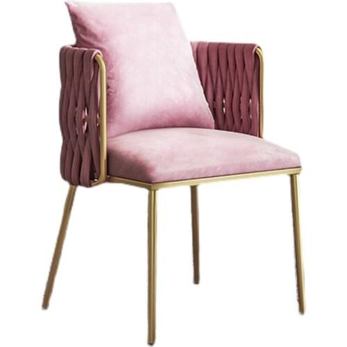 Net Red Ins Dressing Table Makeup Chair Stool Light Luxury Modern Bedroom Designer Home Back Dining Chair Makeup Chair