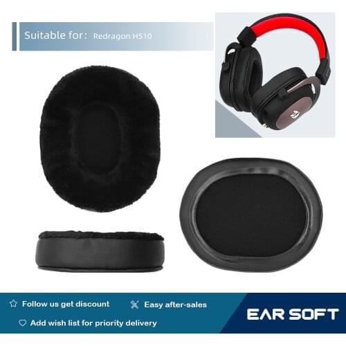 Earsoft Replacement Ear Pads Cushions for Redragon H510 Headphones Earphones Earmuff Case Sleeve Accessories