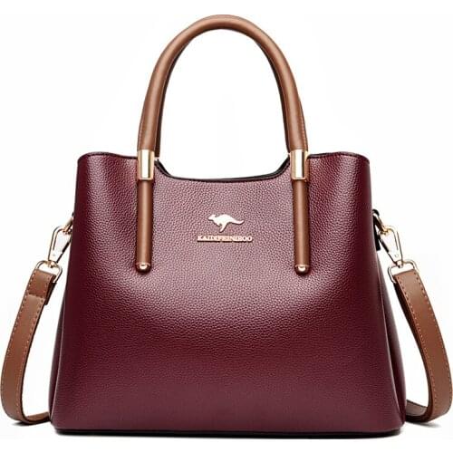 High Quality Leather Crossbody Bags For Women 2021 New Luxury Designer Handbag Casual Ladies Shoulder Bag Tote Bag Sac A Main