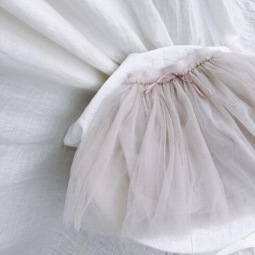 Girls fairy skirt 2018 new summer skirts Korean girls skirt lace yarn A