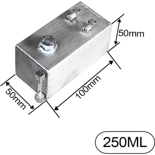 250ml Stainless Steel Fuel Tank with oil quantity display For Gasoline/Methanol Engine DIY RC Tank Car Parts