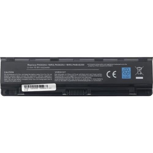 PA5024U 4200mAh Laptop Battery For Toshiba Satellite C800 C850 C870 L800 L830 L840 L850 L855 L870 PA5025U PA5024U-1BRS PABAS260