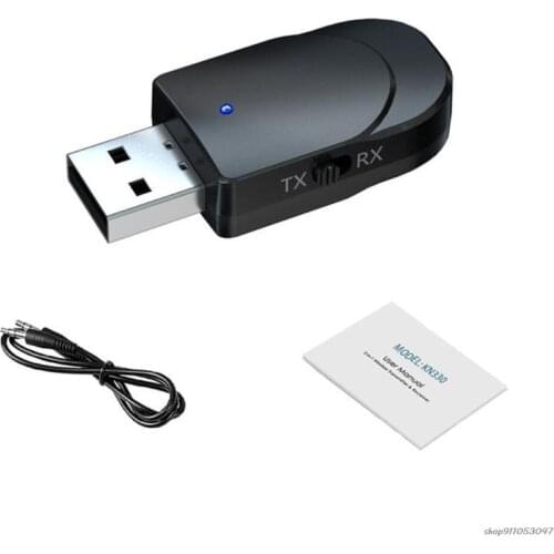 FreeShip Wireless BT5.0-Compatible Transmitter Receiver Mini USB Adapter Dongle for PC Car TV Speaker Transfer 3 in1 wholesales
