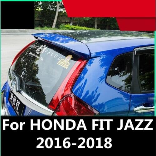 For HONDA FIT JAZZ 2016-2018 Rear Bumper Protector Skid Plate Cover Tail runk Wing Cover Exterior decoration Auto Accessories