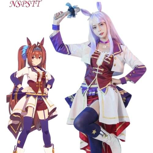 NSPSTT Race Outfit Racing Uniform Stage Cosplay Costume Anime Uma Musume Pretty Derby Cosplay Costume Halloween Cosplay Full set