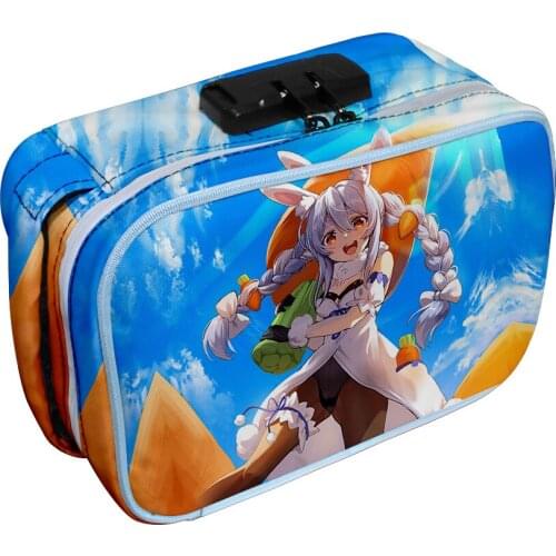 HOLOLIVE VTuber Usada Pekora 3D Merch Oxford cloth 3D printing Deodorant Tobacco Bag Storage Bag Cosmetic Bag