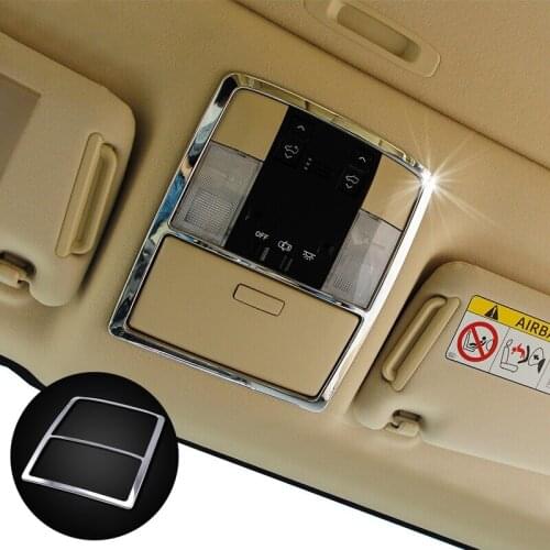 For Toyota Land Cruiser Prado 150 2010-2013 2014-2018 Interior Reading Lamp Cover Trim Chrome Styling Accessories