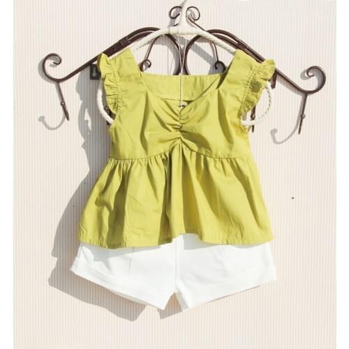 Cute Girls Blouses Summer Red Shirt for Teenage Girl Cool Summer 2020 Tops Fashion Cotton Sleeveless Blouse 4 8 12 16Y 4 Colors