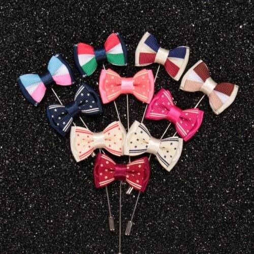 Free shipping , 20 pcs/lot , Mens Bow Tie Lapel Pin