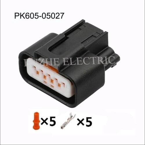 PK605-05027 car wire female socket connector Harnes cable 5 pin automotive Plug Include terminals seal DJ7052K-0.6-21