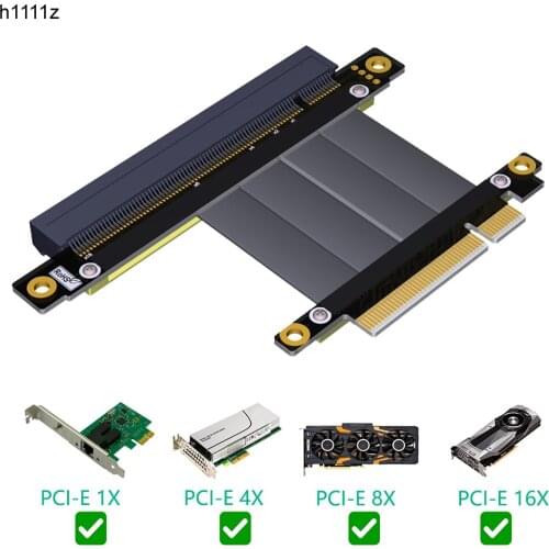 PCI Express PCIE Riser Card Extender PCI E 8X to 16X Slot PCI-E Riser Adapter Extension Cable PCIe X8 Gold Plated For BTC Mining