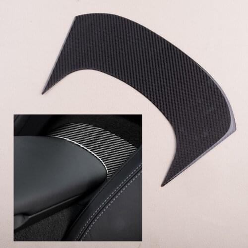 Car Black Rear Center Trim Sticker Carbon Fiber Decoration Fit for Chevrolet Corvette C7 2014 2015 2016 2017 2018 2019
