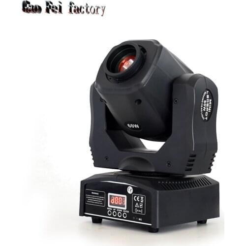 High Brightness Dj Spot Moving Head 60W Light LED Projector Gobo Mobile DMX Light For Club Bar Party Disco Show