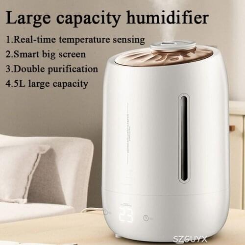 Household Air Humidifier Air Purifying Mist Maker Timing With Intelligent Touch Screen Adjustable Fog Quantity 5L