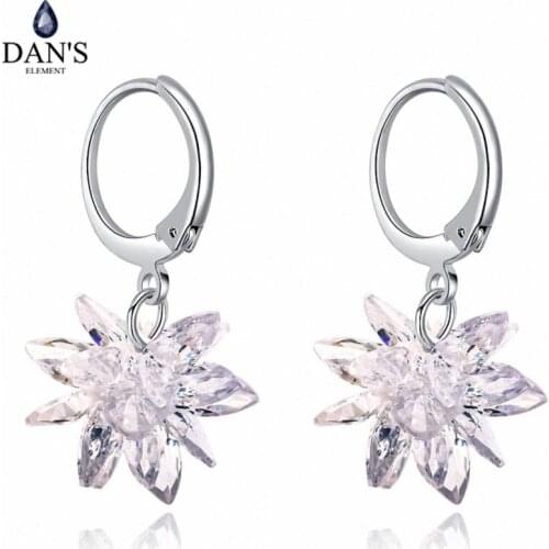 DANS ELEMENT 1 Colors Real Big Brand AAA Zirconia Micro Inlays Beetle Stud Earrings for Women Insect 130596