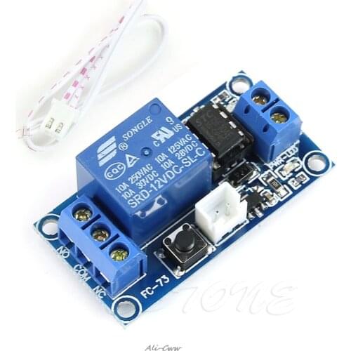 2018 1pc 1 Channel 12V Latching Relay Module with Touch Bistable Switch MCU Control