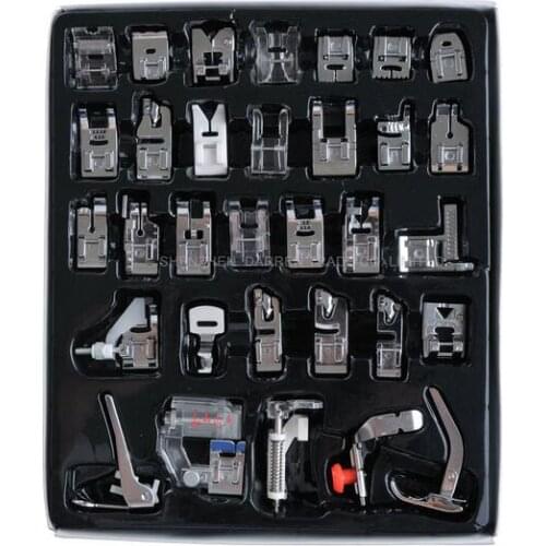 32 piece/set Presser Foot Sew Accessories Home Sewing Parts Sewing Machine Singer Multifunction Presser Foot 8 Box