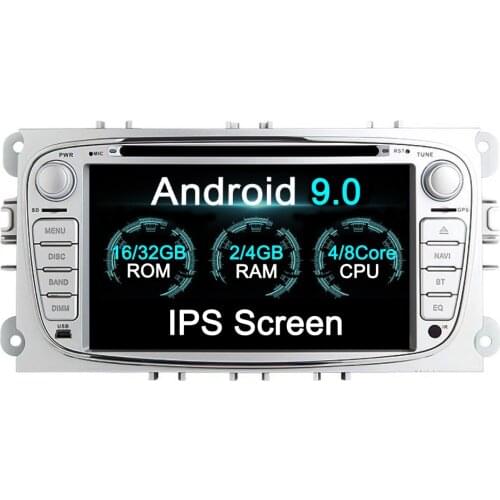 Android 9 4+32GB Car GPS Navigation DVD Player Radio ISP Screen For Ford Focus 2004-2011 FORD MONDEO FOCUS S-MAX Kuga Galax MK3