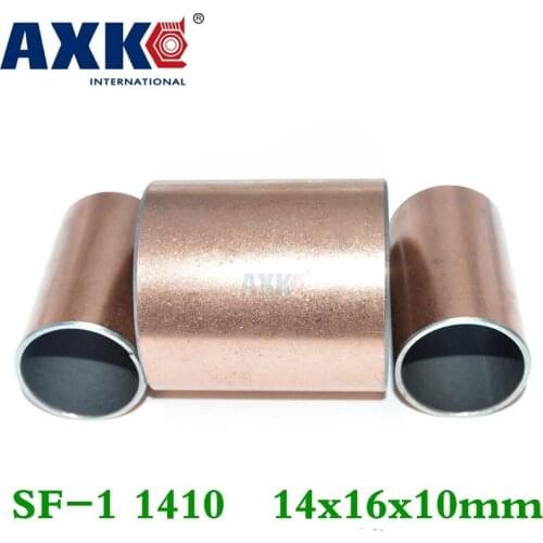 Axk 10pcs Sf-1 1410 14x16x10 Mm Self Lubricating Composite Bearing Bushing Sleeve Free Shipping Sf1
