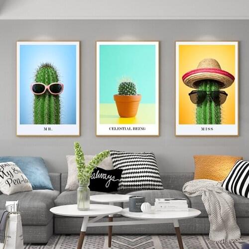 BALLEAY ART Nodic Canvas Printing Green Plant Pictures Modular Painting For Living Room Bedroom Decoration Poster and Prints