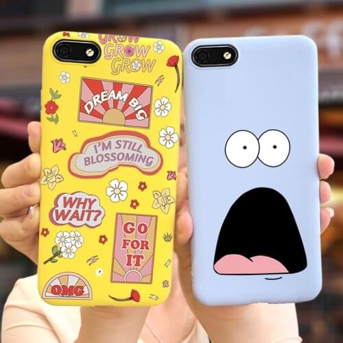 For honor 7S 7A Case Cute Candy Painted Cover Soft TPU Fundas For Huawei Honor 7 A 7S Honor7S Honor7A DUA-L22 Phone Cases Bumper