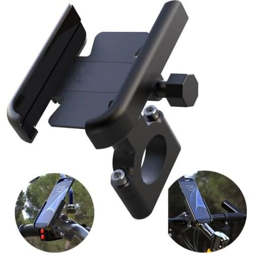 Motorcycle Aluminum Alloy Mobile Phone Holder Bike Bicycle Phone Holder for 4-7 inch Smartphone GPS 20-30mm Handlebar
