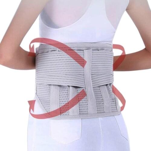 2021 Men Women Belts Breathable Lumbar Corset Medical Back Brace Waist Belt Spine Support Orthopedic Back Brace &Supports