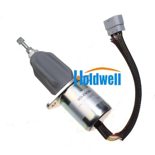 Holdwell Stop Solenoid 6785-5221 for Volvo Wheel Loaders L50C L180C L180 L50B