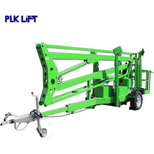 10m 12m 14m 16m Hydraulic Towable Boom Lift for building aerial working platform