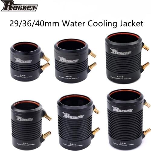 Rocket Water Cooling Jacket Cover 29 36 40mm for 2948 2968 3660 3670 3680 4074 4082 4092 RC Boat Brushless Motor Component