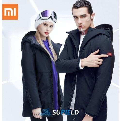 Xiaomi Supield Smart Heating Down Jacket USB Infrared Electric Heating Goose Down Coat Hoodied Parka Thermal Winter Warm Jacket