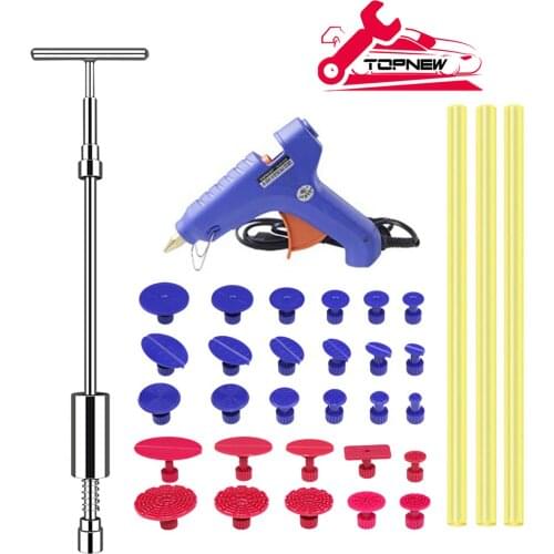 Paintless Dent Repair Kit Dent Puller Tools Slide Glue Gun for Car Hail Damage Dent & Ding Remover