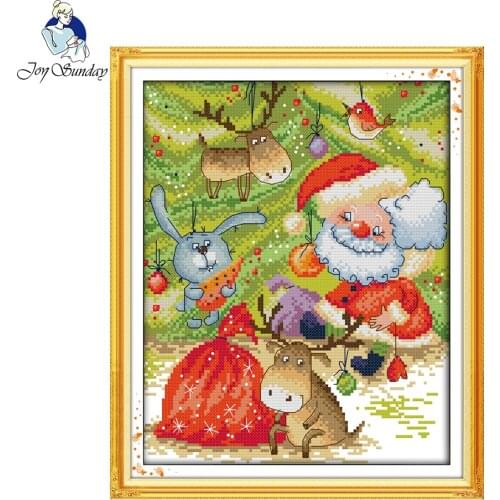 Joy Sunday The jungle carnival Counted or Stamped Chinese Cross Stitch for Embroidery Needlework Sets home decor