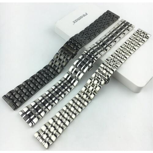 Luxury Watch Band 12/14/15/16/17/18/19/ 20/21/22/23/24mm Stainless Steel strap Bracelet Adjustable Steel Buckle Wrist WatchBand