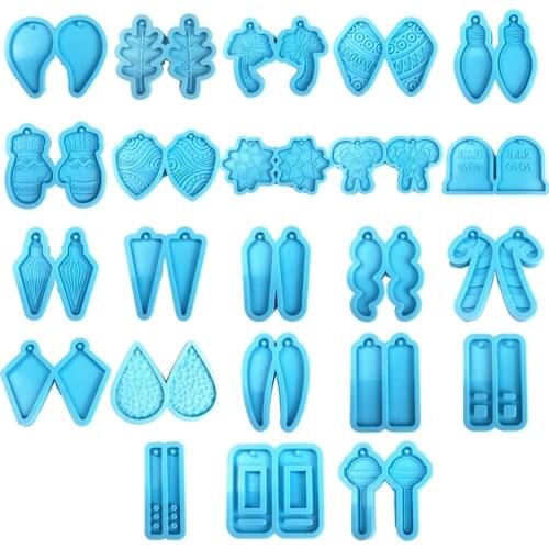 Earrings Epoxy Resin Mold Eardrop Dangler Pendant Silicone Mould DIY Crafts Jewelry Casting Tools
