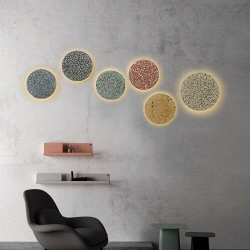 Loft modern crystal lampes suspendues glass ball bedroom light bedroom bedside corridor bedroom wall lamp