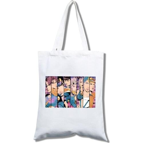 JOJOs Bizarre Adventure - Kawaii Jojo Print Tote Bag, Girls Canvas Messenger Bag