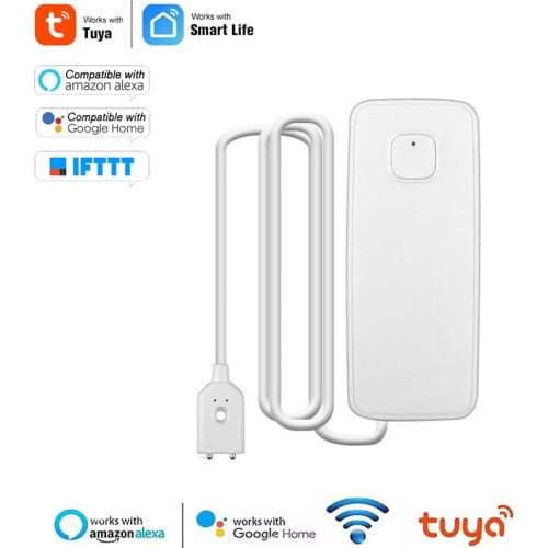 Tuya Wifi Water Leakage Alarm Independent WIFI Water Leak Sensor Detector Flood Alert Overflow Security Alarm System Tuya Smart