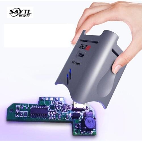 Aixun smart UV Curing Lamp Used For BGA Motherboard LCD Green Oil UV Glue Curing Tool With Fan