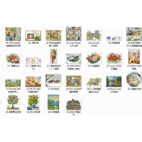 Cross Stitch Embroidery oil Dim 03798 Calm Picnic Cotton Thread Painting DIY Needlework Kits 14CT Winter Home Decoration