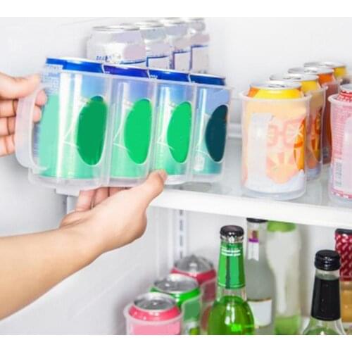 Refrigerator drawer type organizer storage box Beverage Holder Good Ventilating Plastic Refrigerator Compartment Soda Can Rack
