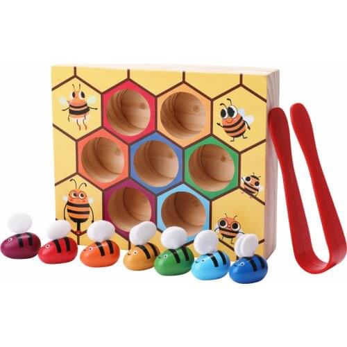 Colour recognition clip little bee toy, Learning & Education Color & Shape toy