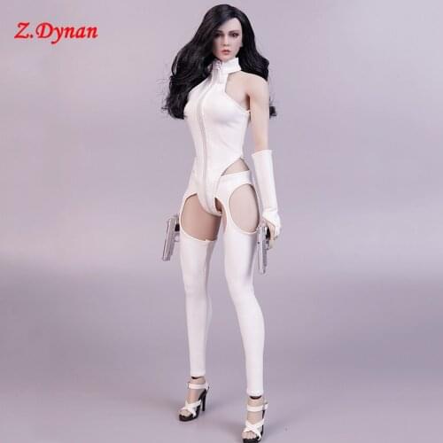 JIAOUDOLL 1/6 Scale Female Soldier clothing JO21X high-neck Corset Leather Pants Suit For 12" Action Figures Body DIY Accessorie