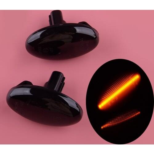 1 Pair Smoked Lens Amber LED Side Marker Light Plastic Fit for Subaru Impreza Wrx Sti Forester Liberty 2002 2003