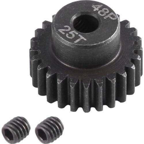 1PCS 48P 3.17mm RC Car Motor Gear Pinion 16T 17T 18T 19T 20T 21T 22T 23T 24T 25T for 1/10 RC Crawler Car Axial SCX10